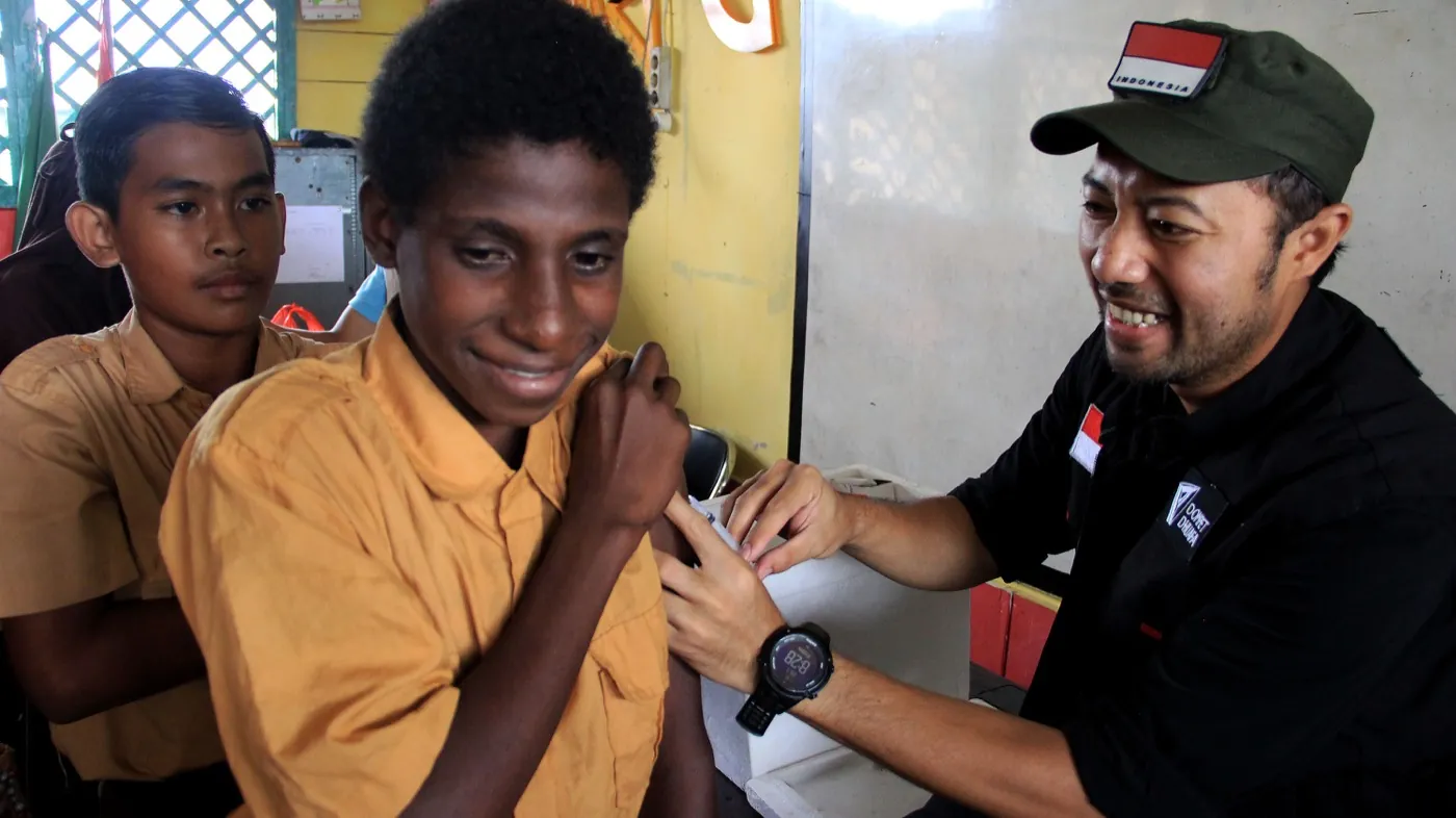 Health check for children in Asmat